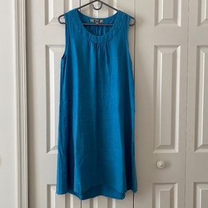 Flax linen a-line dress, sz. S